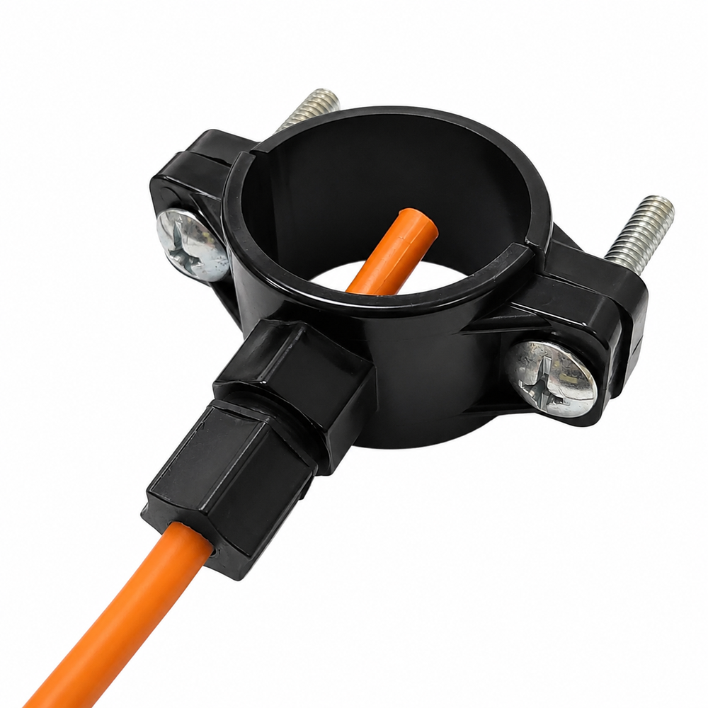 Фитинг хомут DS-1 канализационный 1/4"(f)