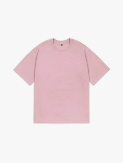 Футболка оверсайз (розовато-серый) 230 г