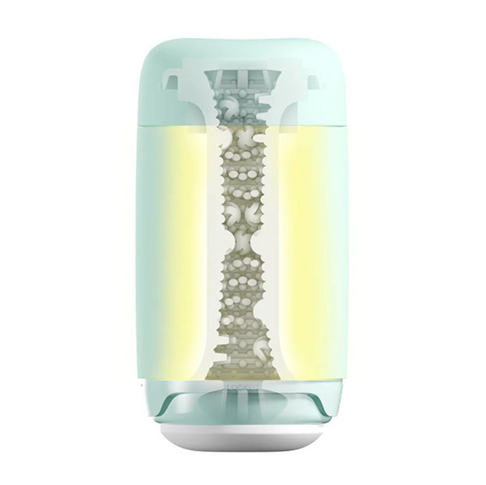 Мятный мастурбатор 16,5см Tenga Puffy Mint Green PUF-002