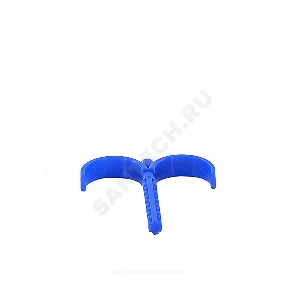 Крюк двухсторонний L=8см для труб Дн 10-32 в/к дюбель VALFEX 10162002