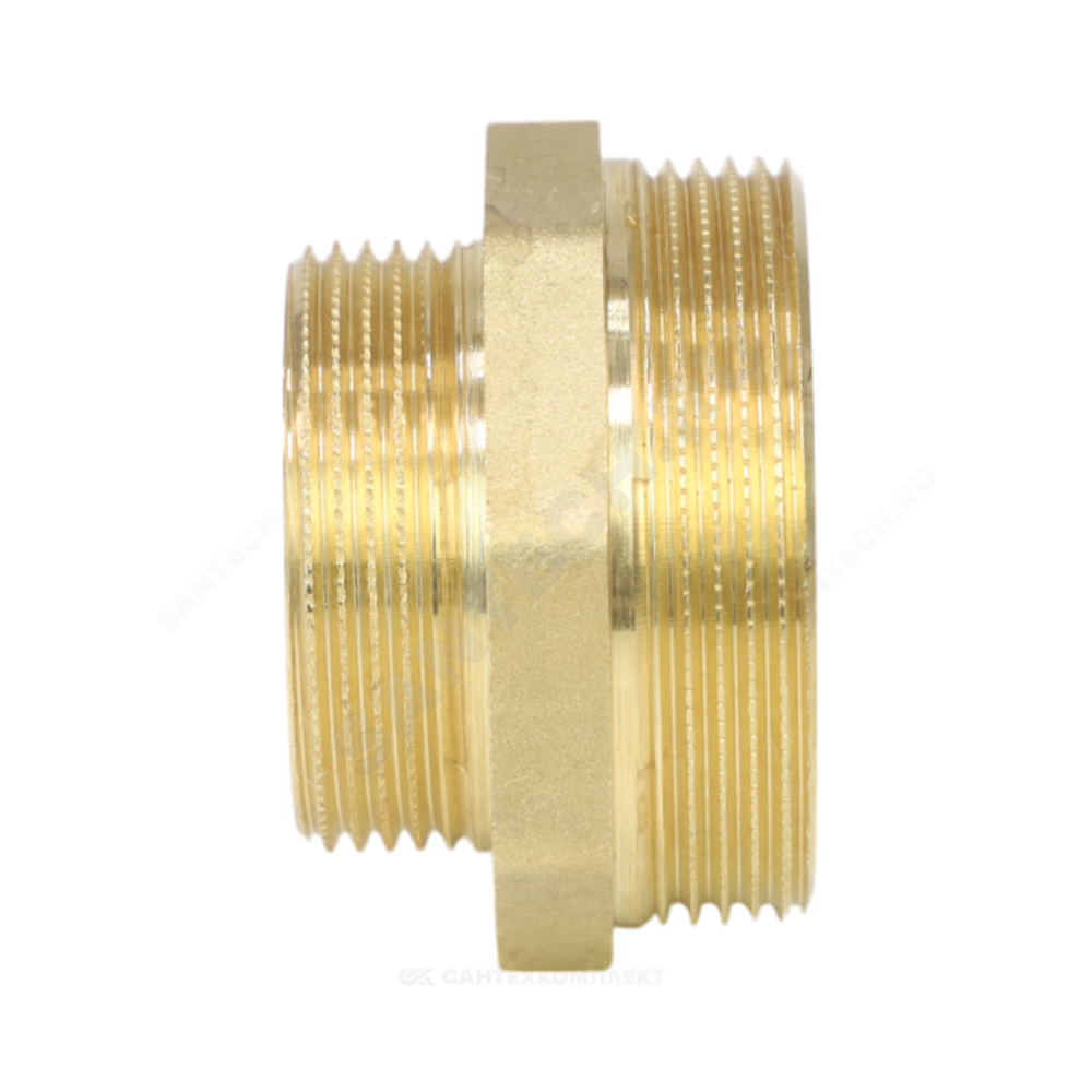 Ниппель латунь переходной Ду 40х32 (1 1/2"х1 1/4") НР LD LD.65.503.40х32