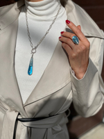Колье Nature Bijoux, Pearl, с жемчугом и смолой, NB22.2-15-42251 (голубой)