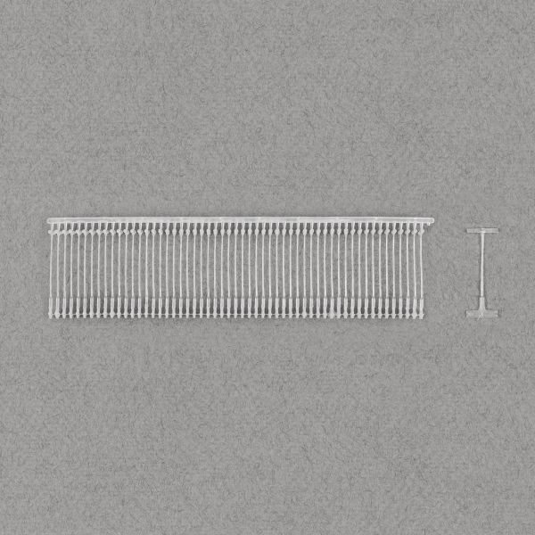 Держатели этикеток к этикет пистолету 20 мм, 5000 шт, прозрачный, Micron TPS-01