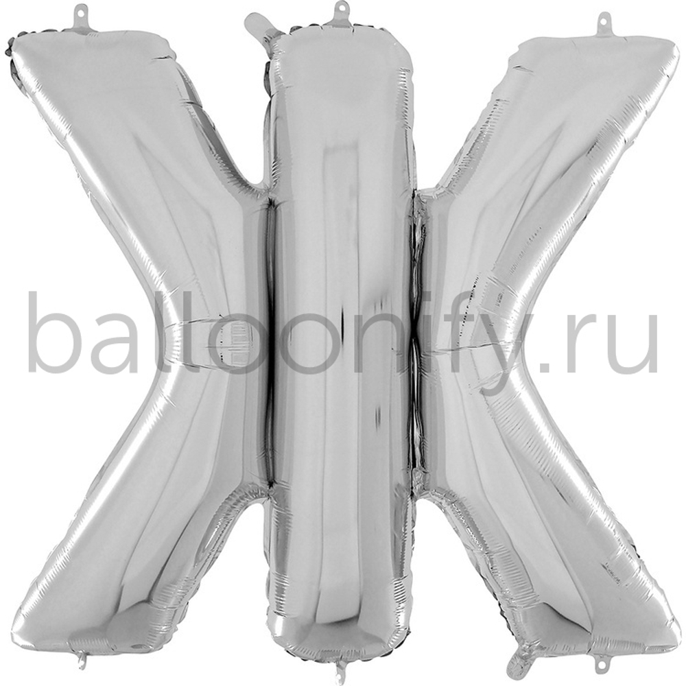 Фольгированная фигура, Символ > 66 см Silver