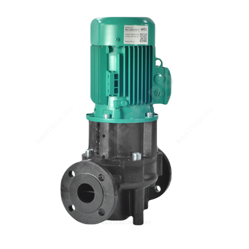 Насос ин-лайн с сухим ротором IL 65/200-15/2-IE3 PN16 3х400В/50 Гц Wilo 2458094