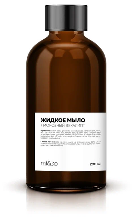 MI&amp;KO Жидкое мыло "Морозный эвкалипт", 230 мл