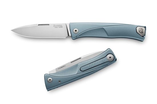 Складной нож Lion Steel "Thrill" L/TL BL c клинком из стали Böhler M390 Microclean®, рукоять титан