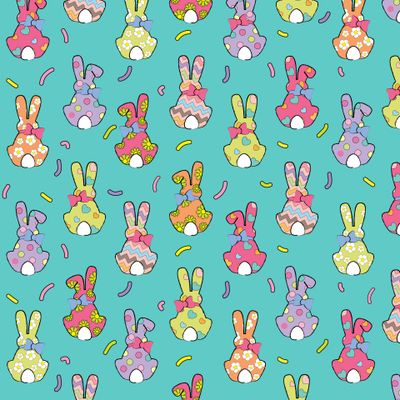 back bunny, easter