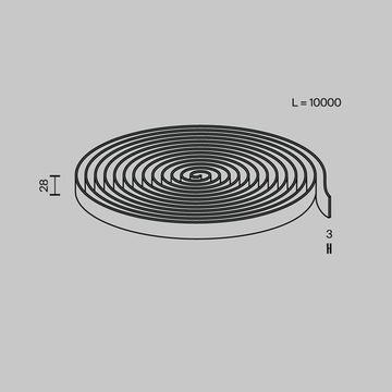 Токопроводящая текстильная лента 10м TRX130-1.10DB тёмно-голубая Conductive textile tape Parity Мaytoni