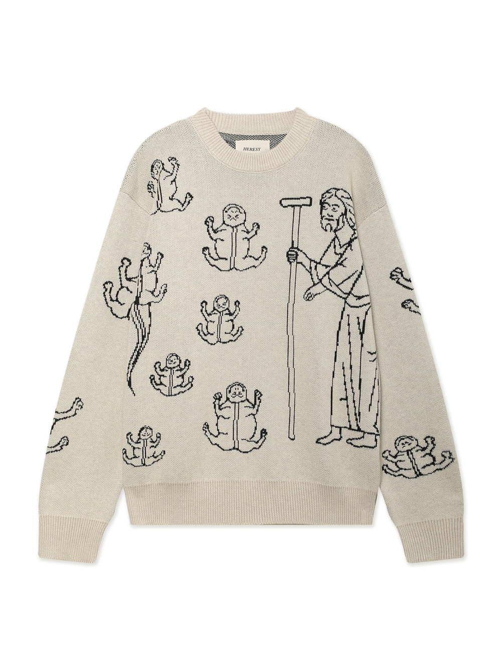 Мужской Свитер (Round-neck) Frogs!