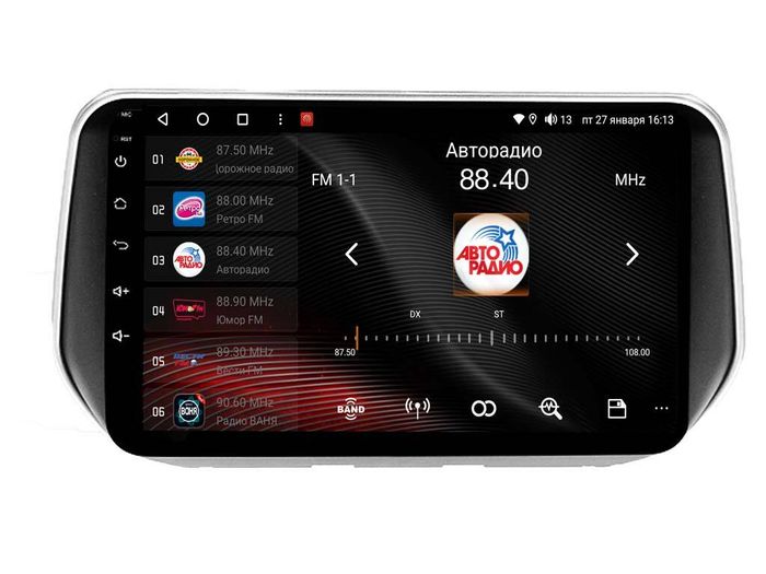 Магнитола для Hyundai Santa Fe 2018-2020 - Vaycar VA23-1124 на Android 13, Быстрая, 4G SIM-слот