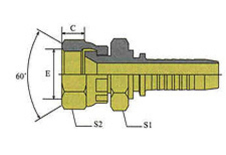Фитинг DN 32 JIS METRIC 36x1.5