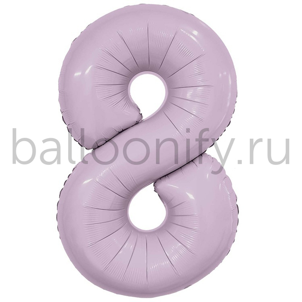 Шар ЦИФРА 8 Орхидея 40" 102 см