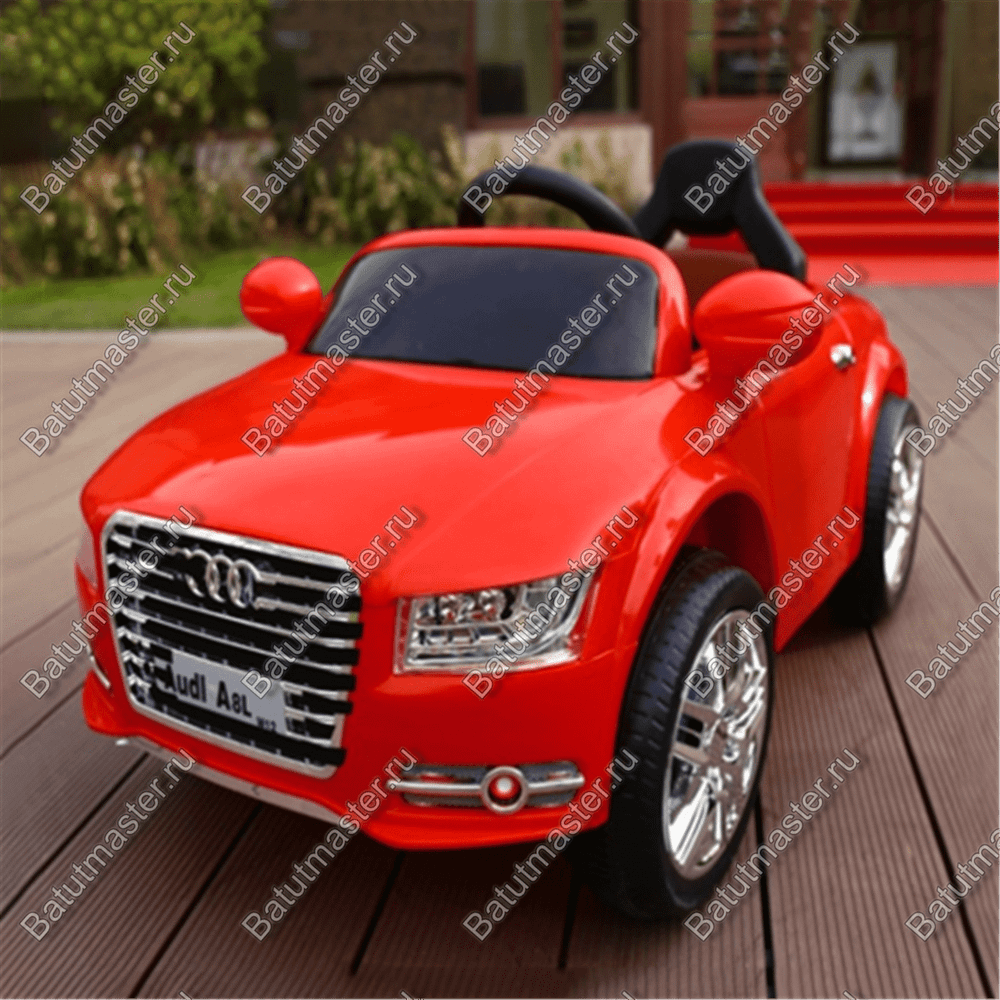 Детский электромобиль "Audi" красный, расширенная комплектация