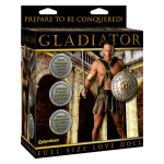 Кукла-мужчина Gladiator с виброфаллосом и языком (Цвет: телесный)
