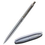 Ручка подарочная шариковая BRAUBERG Larghetto, СИНЯЯ, корпус серебристый с хромированными деталями, линия письма 0,5 мм, 143474