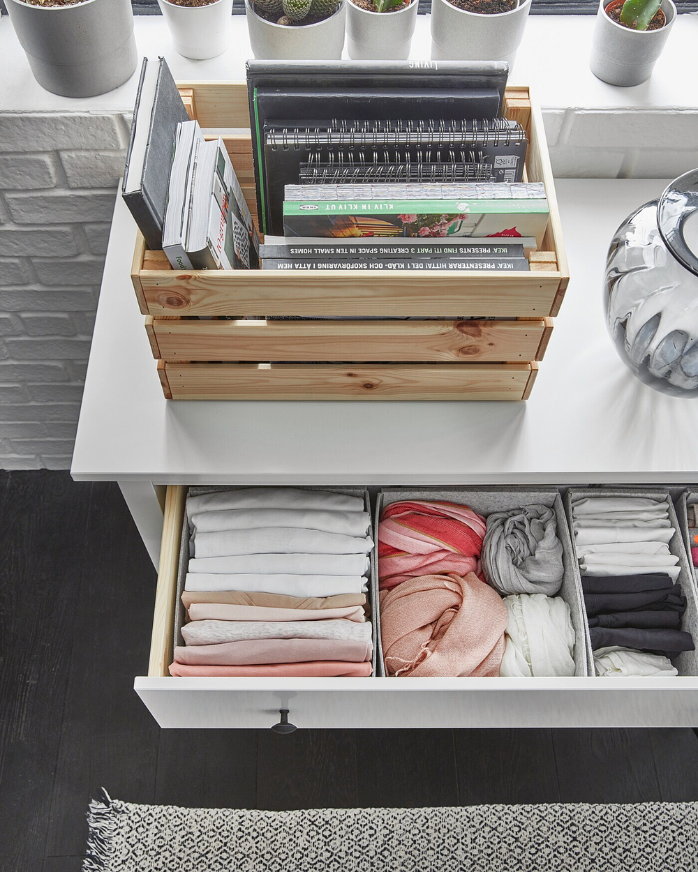 Набор коробок IKEA KOMPLEMENT (КОМПЛЕМЕНТ), Светло-серый, 25x27x12 см, 2 шт