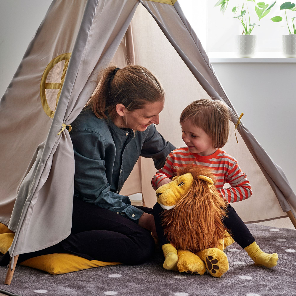 Мягкая игрушка IKEA DJUNGELSKOG (ДЬЮНГЕЛЬСКОГ), Лев, 70 см
