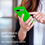 Мягкий Soft Touch чехол из силикона для GOOGLE PIXEL 7A с бархатной подкладкой