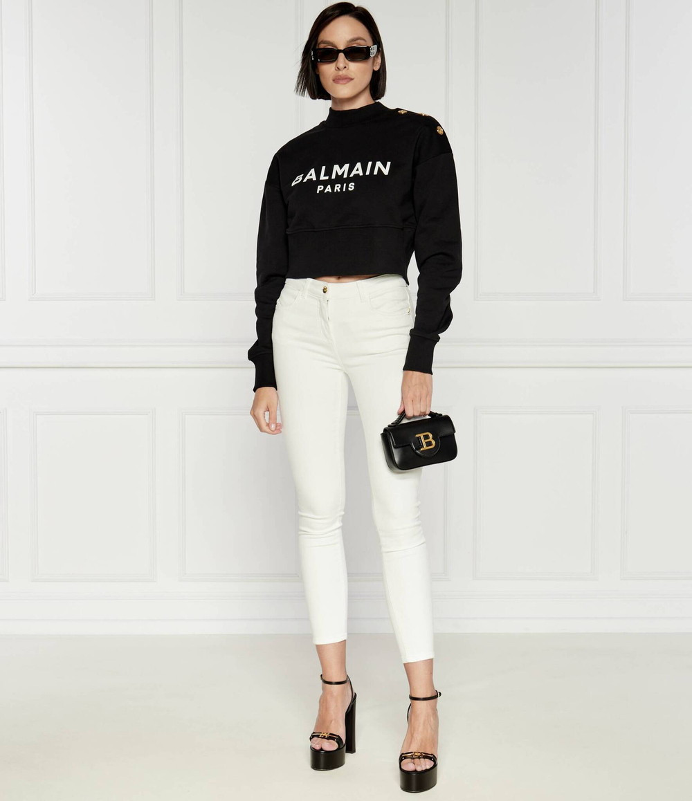 Кожаная сумка через плечо B-BUZZ MINI Balmain - черный(DN1DG811 LAVE)