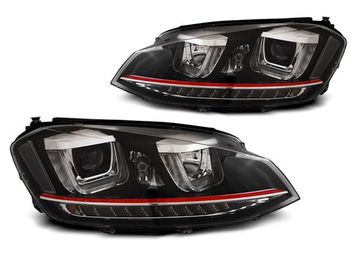 Фары передние U-LED LIGHT DRL BLACK RDD LINE SEQ для VW GOLF 7 11.12-17