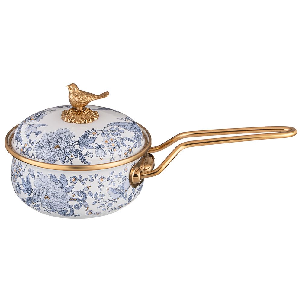 КОВШ LEFARD ЭМАЛИРОВАННЫЙ, СЕРИЯ ROYAL GARDEN 14СМ/0,9Л, ДЛИНА=31СМ ПОДХОДИТ ДЛЯ ИНДУКЦИОН