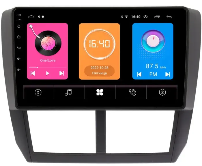 Магнитола для Subaru Forester 3 (SH) 2008-2013, Impreza GH, GE - GT9-9080 на Android 10