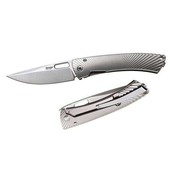Складной нож Lion Steel "TISPINE" L/TS-1 GS c клинком из стали Uddeholm Elmax® SuperClean, рукоять титан