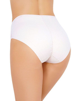 Высокие хлопковые трусики с кружевом Lace Cotton Band (Размер: XL) (Цвет: телесный)