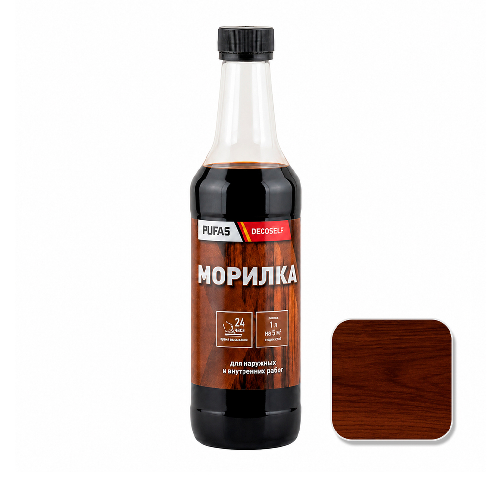 Морилка Decoself неводная Палисандр ПУФАС 0,5 л