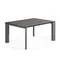 Стол раздвижной Atta 160-220x90 см, антрацит, серая керамика