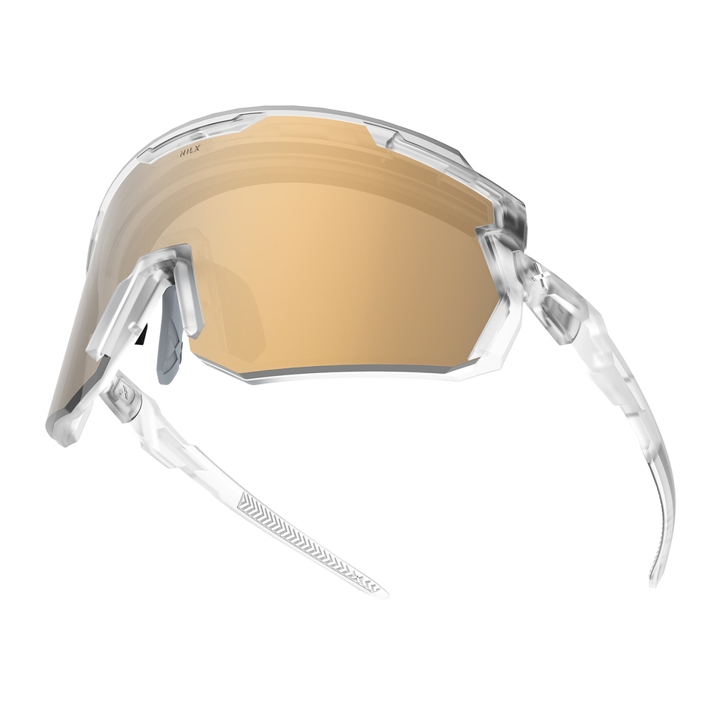 Спортивные очки HILX Samurai / Matt Crystal / Gold Polarized Lens + Clear Lens
