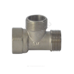 Тройник латунь никель Ду 15 (1/2") НР/НР/ВР SantechSystems