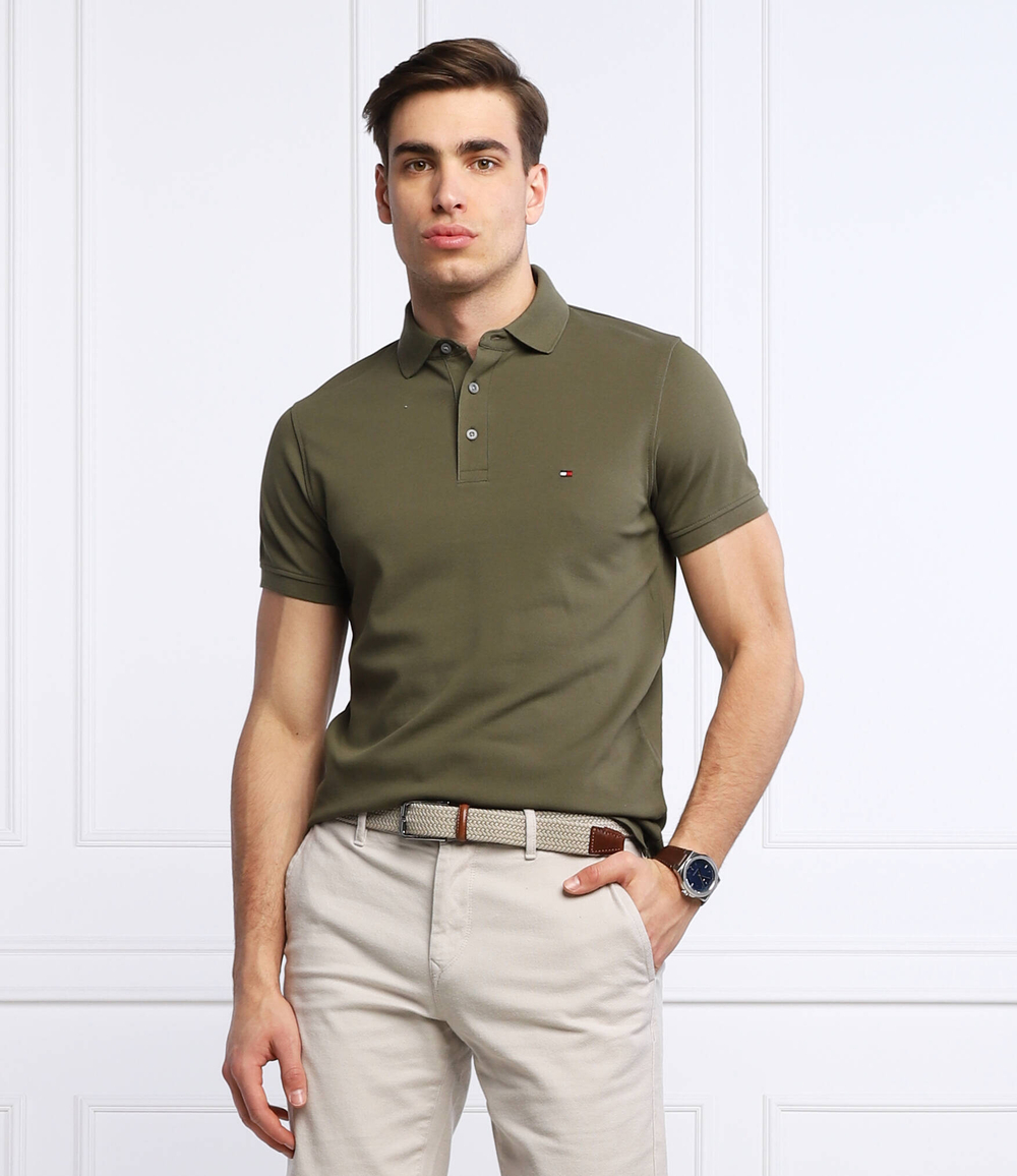 поло 1985 Tommy Hilfiger - оливковый (MW0MW17771)
