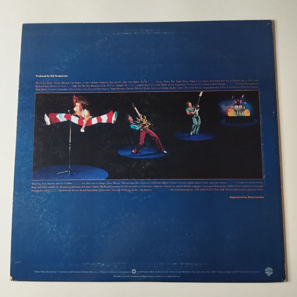 Винтажная виниловая пластинка LP Van Halen II (Japan 1979) (No Obi) Outta Love Again