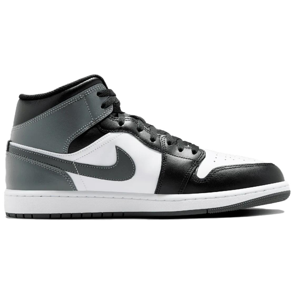 Jordan 1 Mid Black White Iron Grey