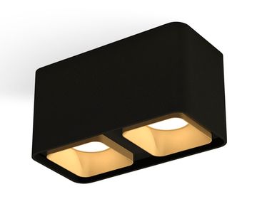 Комплект накладного светильника 2*MR16 GU5.3 XS7851004 SBK/SGD черный песок/золото песок (C7851, N7704)DIY System Complects Ambrella