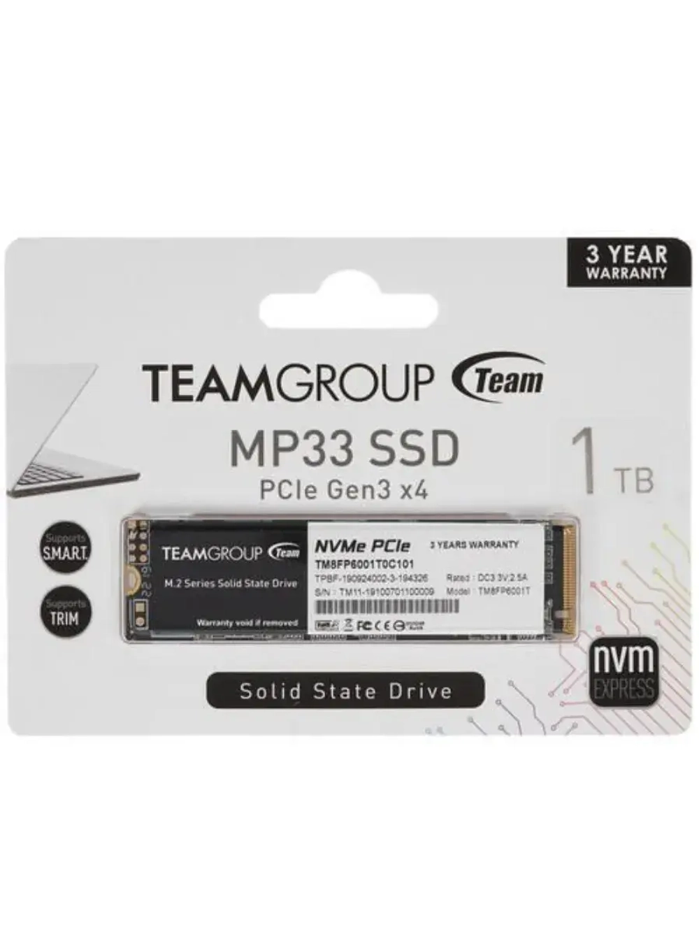 1 ТБ M.2 SSD накопитель MP33 TM8FP6001T0C101