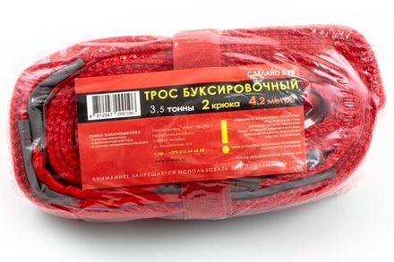 Трос 3,5 т, длина троса 4,2 м, 2 крюка GEN (СТPОП-ПРО)