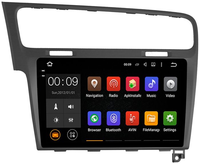 Магнитола для Volkswagen Golf 7 2012-2020 - AIROC 2K RX-3715 Android 13, Быстрая, QLed+2K, CarPlay, SIM-слот