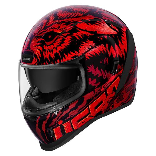 Купить Мотошлем Интеграл Icon Airform Lycan / Красный