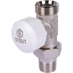 STOUT Клапан термостатический прямой 1/2" х 3/4"ЕК