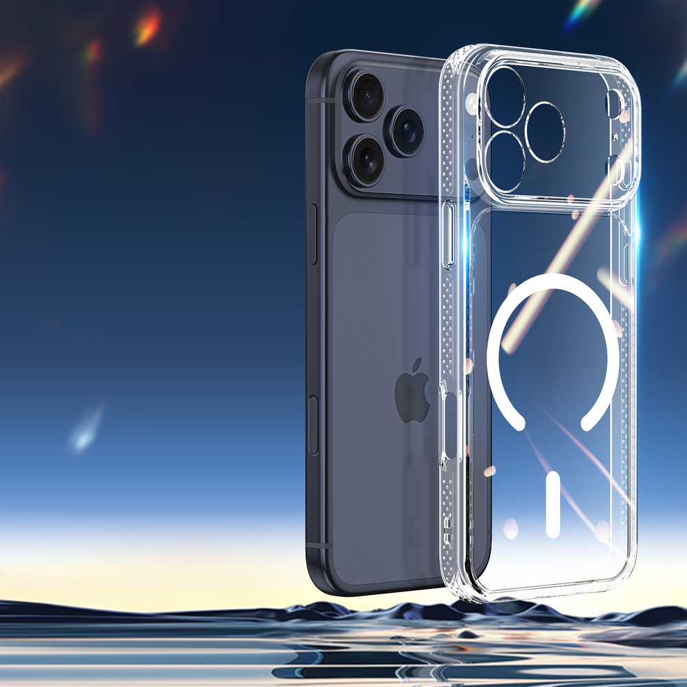 Прозрачный чехол с MagSafe для смартфона iPhone 17 Pro Max, серия Clin Mag Series (Open Ring Version) от Dux Ducis