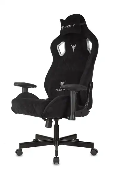 Кресло игровое Knight Outrider LTD черный Light-20 с подголов. крестов. металл