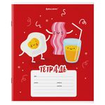 Тетрадь 18 л. BRAUBERG клетка, обложка картон, "Tasty food", 106478, 5шт