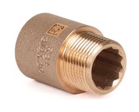 Удлинитель бронзовый Рехау Aurline 3/4"x3/4"x30 мм НР/ВР