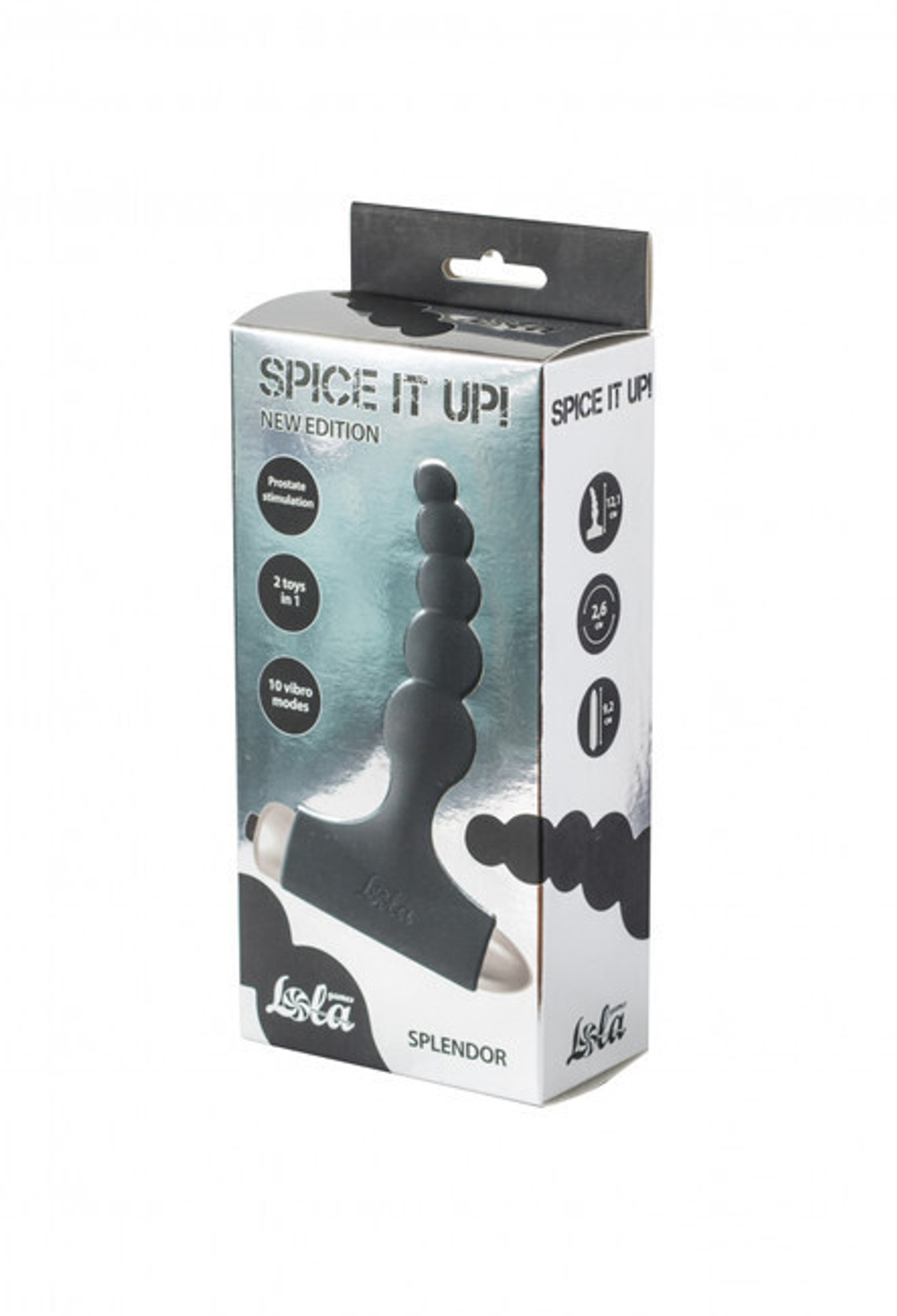 Анальная пробка с вибрацией Spice it up New Edition Splendor Black (Цвет: черный)