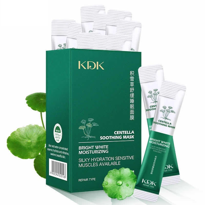 Маска для лица ночная KDK Centella Soothing с центеллой азиатской 4 мл х 20 шт