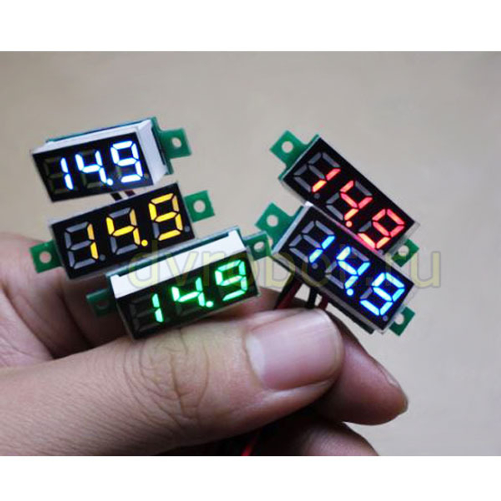 Вольтметр 0.28/DC2.6-30V/желтый