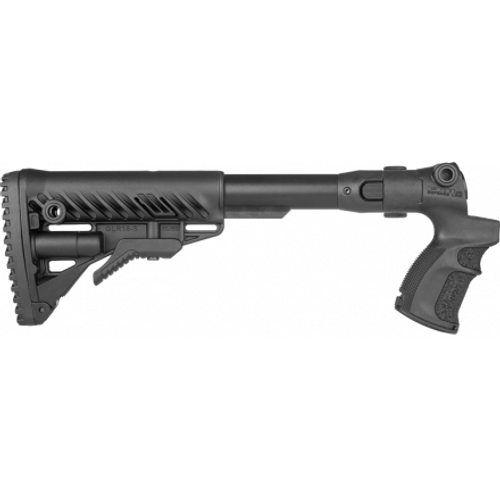 Телескопический приклад AGMF 500 FK Mossberg 500/590, Maverick 88, черный, FAB-Defense